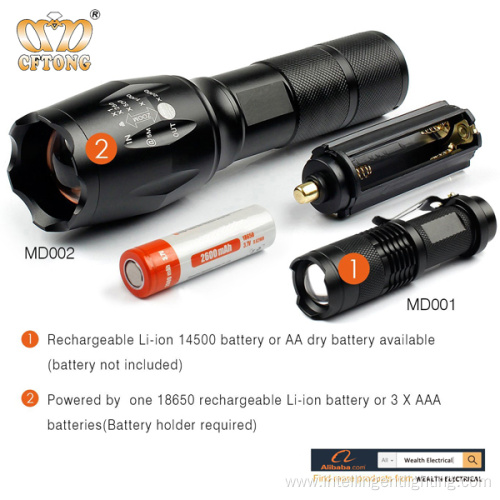 Brightest XMLT6 1000 Lumen Tactical Flashlight